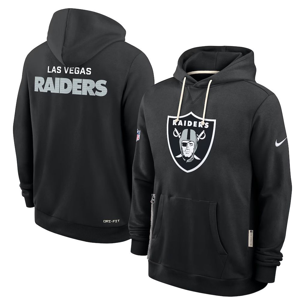 Men 2026 NFL Oakland Raiders hoodie black 01